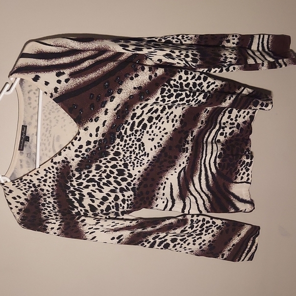 Pierri New York leopard printed Blouse 👚 - Picture 1 of 11